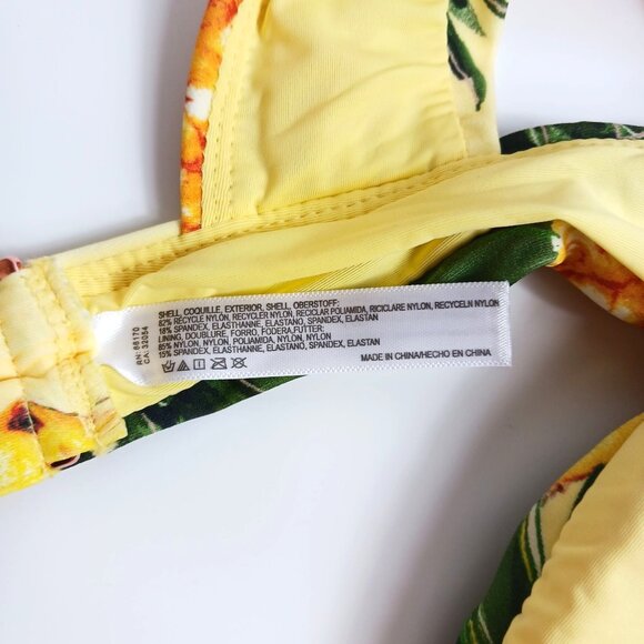 Anthropologie Classic One-Shoulder Bikini Top in Pina Colada - Picture 12 of 13